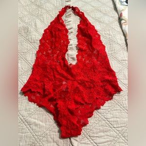 NWT Adore Me Kaye Teddy in red